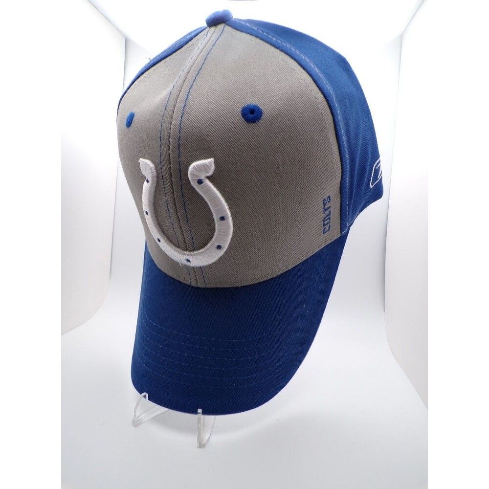 Reebok Indianapolis Colts Blue Gray Baseball Cap Adjustable Men Hat